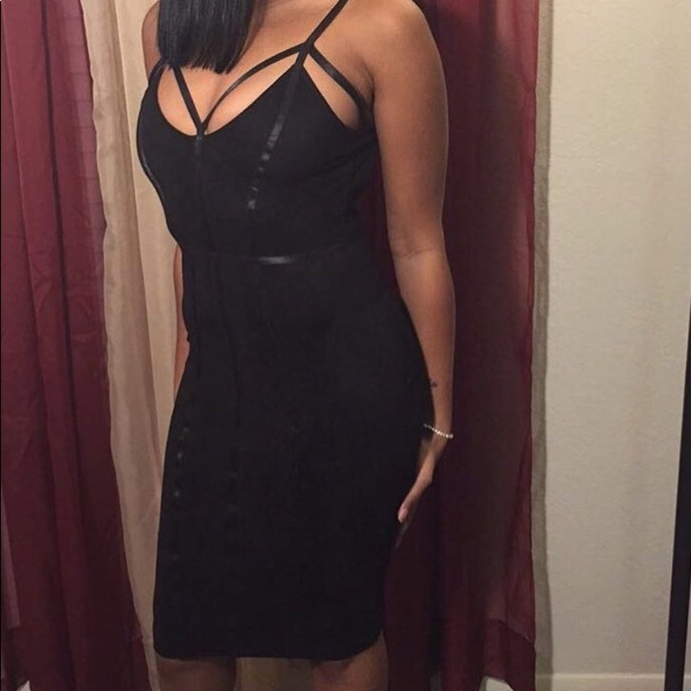 Midi black dress